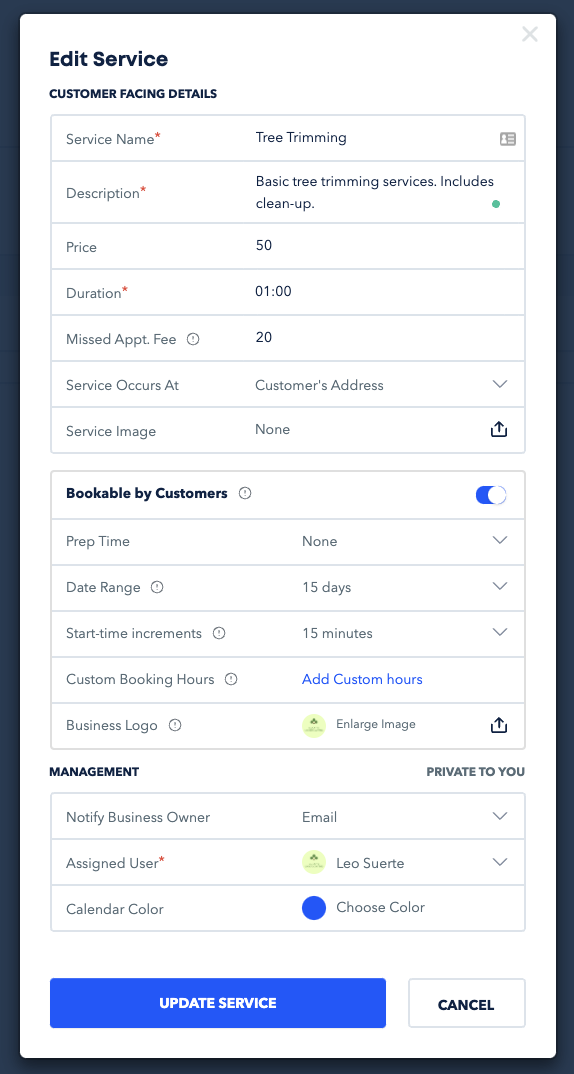 Easy to Customize (Types of BookingsServices, Form Entries, Design, etc.).png