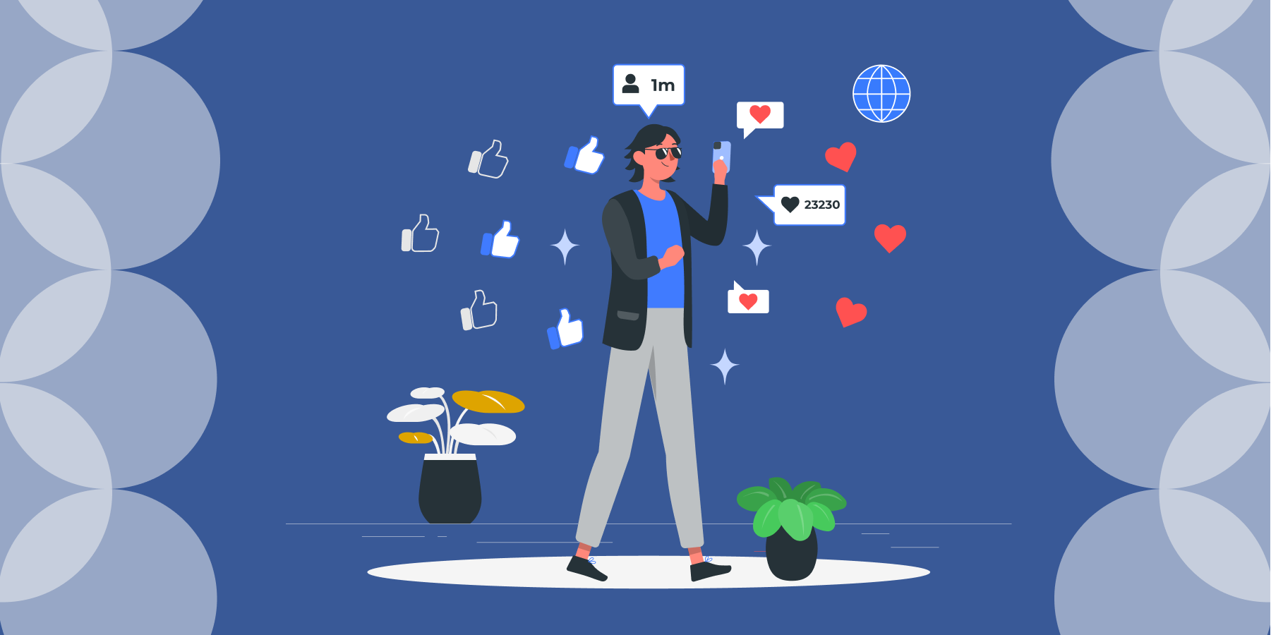 Illustration of a person with a smartphone featured_image
